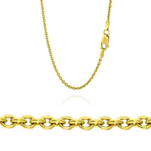 Γυναικεία Αλυσίδα από Κίτρινο Χρυσό 18 Καρατίων 008500