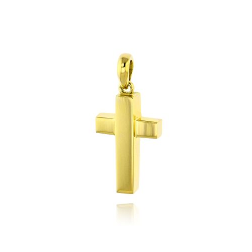 Σταυρός Βάπτισης για Αγόρι από Κίτρινο Χρυσό Κ18 008983