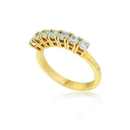 Δαχτυλίδι Σειρέ Κίτρινο Χρυσό 14 Καρατίων Κ14 με Πέτρες Ζιργκόν 014385