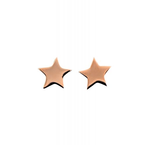 Σκουλαρίκια Αστεράκια από Ροζ Χρυσό 9 Καρατίων 024262