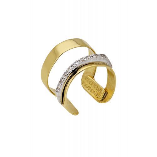 Δαχτυλίδι Κίτρινο Χρυσό 14 Καρατίων Κ14 με Ζιργκόν 027783