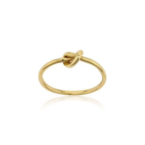 Δαχτυλίδι Κόμπος απο Κίτρινο Χρυσό Κ14 030021