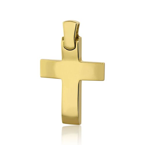 Σταυρός Βάπτισης Val΄Oro για Αγόρι Σκέτος Κίτρινο Χρυσό 14 Καρατίων Κ14 030255