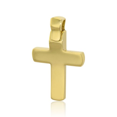 Σταυρός Βάπτισης Val΄Oro για Αγόρι Σκέτος Κίτρινο Χρυσό 14 Καρατίων Κ14 030256