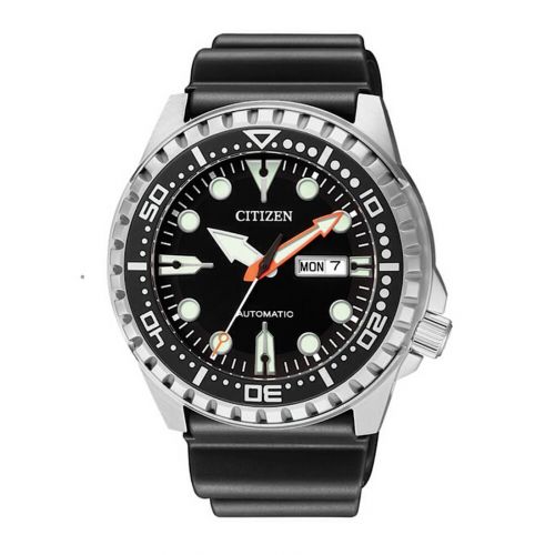 Αυτόματο ρολόι Citizen με Μαύρο Λουράκι NH8380-15E