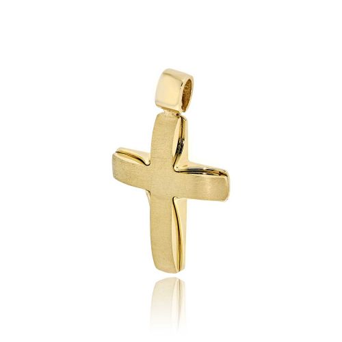 Σταυρός Βάπτισης Val΄Oro για Αγόρι Σκέτος από Κίτρινο Χρυσό Κ14 033112