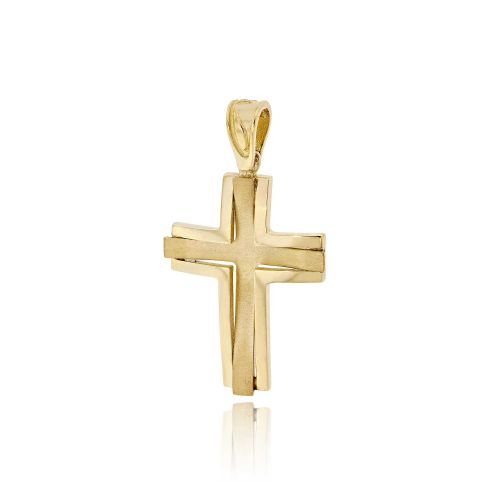Βαπτιστικός Σταυρός Val΄Oro για Αγόρι Σκέτος Κίτρινο Χρυσό Κ14 033119
