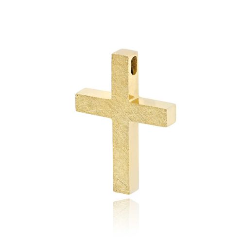 Σταυρός Βάπτισης Val΄Oro για Αγόρι Σκέτος Κίτρινο Χρυσό Κ14 033121