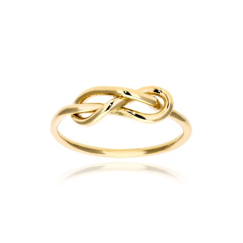 Δαχτυλίδι Άπειρο από Κίτρινο Χρυσό Κ09 034753