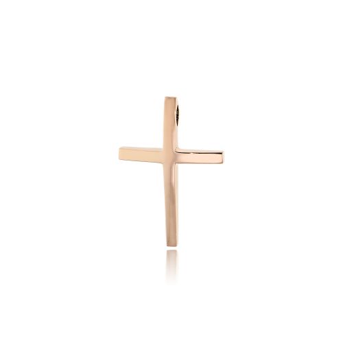 Σταυρός Βάπτισης Unisex Val΄Oro από Ροζ Χρυσό Κ14 035186