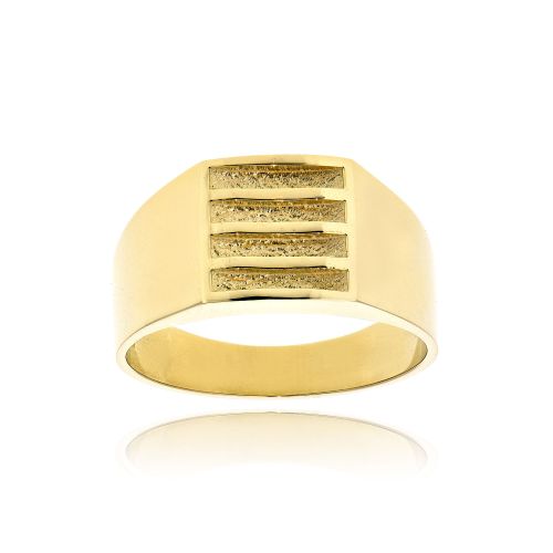 Δαχτυλίδι Ανδρικό Val΄Oro από Κίτρινο Χρυσό Κ14 035200
