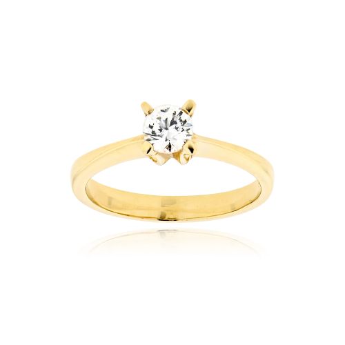 Μονόπετρο Δαχτυλίδι Val΄Oro από Ροζ Χρυσό Κ14 με Πέτρες Ζιργκόν 036652