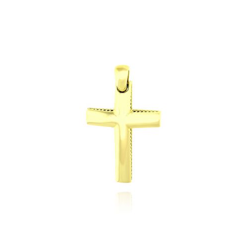 Σταυρός Βάπτισης για Αγόρι από Κίτρινο Χρυσό Κ14 036695