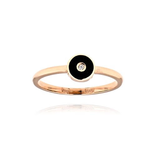Δαχτυλίδι από Ροζ Χρυσό Κ14 με Πέτρες Ζιργκόν 036716