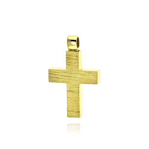Σταυρός Βάπτισης για Αγόρι από Κίτρινο Χρυσό Κ14 036789