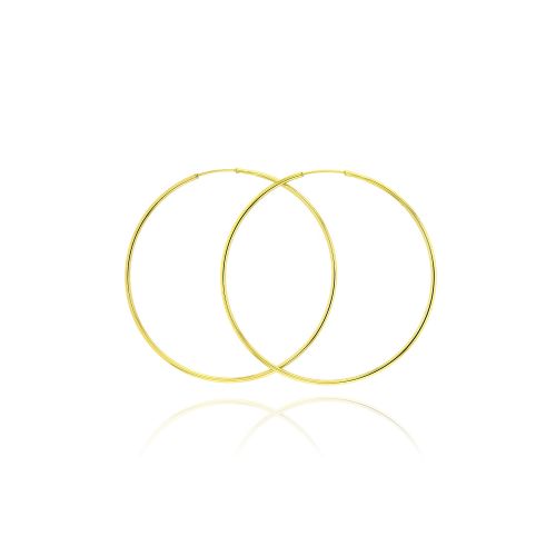 Σκουλαρίκια Κρίκοι από Κίτρινο Χρυσό 14 Καρατίων 038221