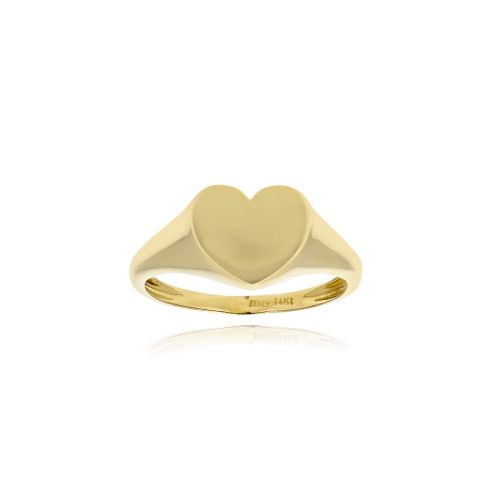 Δαχτυλίδι με Καρδιά από Κίτρινο Χρυσό Κ14 039481