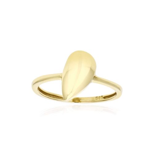 Δαχτυλίδι Σταγόνα από Κίτρινο Χρυσό Κ14 039588
