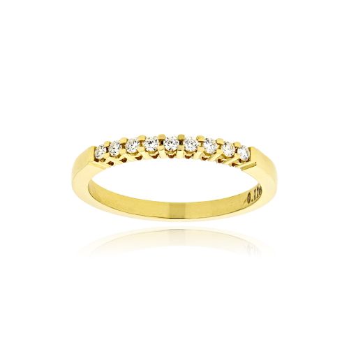 Σειρέ Δαχτυλίδι από Κίτρινο  Χρυσό Κ18 με Διαμάντια 039962