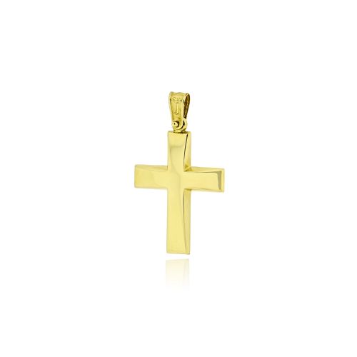 Σταυρός Βάπτισης για Αγόρι από Κίτρινο Χρυσό Κ14 040135