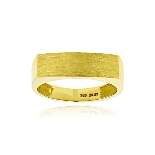 Ανδρικό Δαχτυλίδι από Κίτρινο Χρυσό 14 Καρατιών 040221
