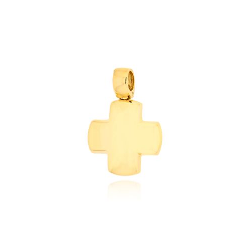 Σταυρός Βάπτισης για Αγόρι Σκέτος από Κίτρινο Χρυσό Κ14 040868