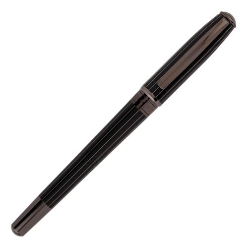 Στυλό Hugo Boss Rollerball Essential Pinstripe σε μαύρο χρώμα HSI0585D