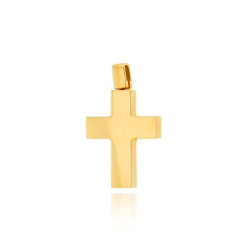 Σταυρός Βάπτισης από Κίτρινο Χρυσό Κ14 041101