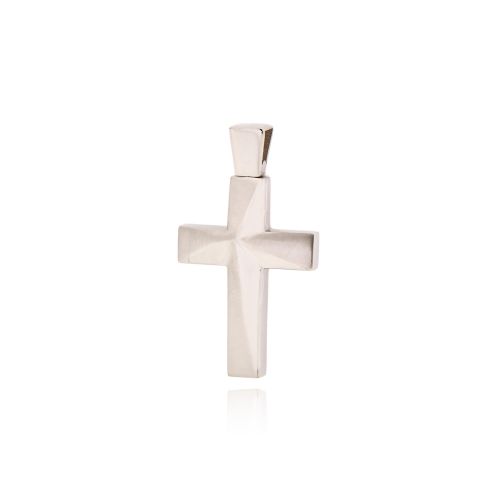 Σταυρός Βάπτισης για Αγόρι από Λευκό Χρυσό Κ14 041189