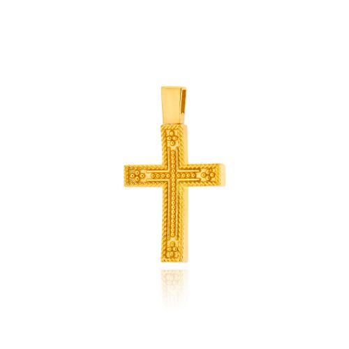 Σταυρός Βάπτισης για Κορίτσι από Κίτρινο Χρυσό Κ14 041193
