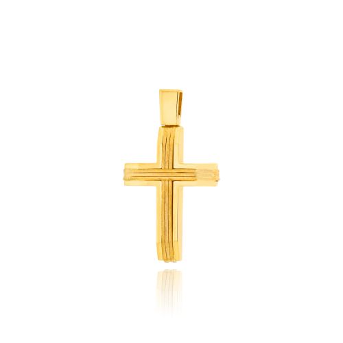 Σταυρός Βάπτισης για Αγόρι από Κίτρινο Χρυσό Κ14 041194