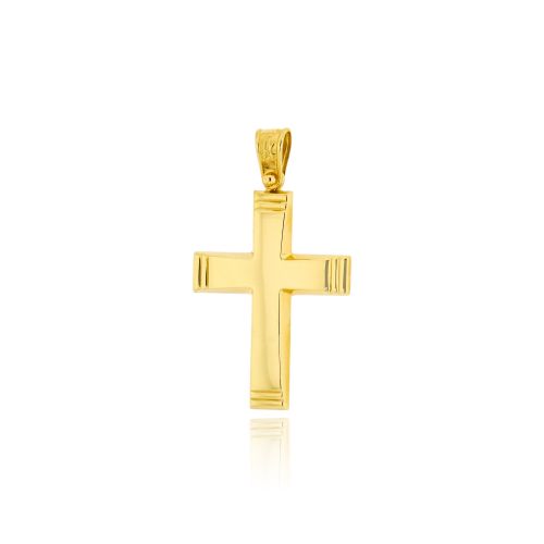 Σταυρός Βάπτισης για Αγόρι από Κίτρινο Χρυσό Κ14 041220