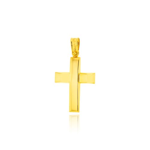 Σταυρός Βάπτισης για Αγόρι από Κίτρινο Χρυσό Κ14 041232