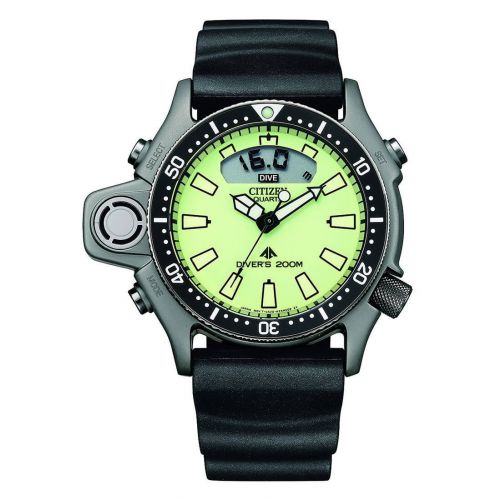 Ανδρικό Ρολόι Citizen Promaster Aqualand Diver΄s με Μαύρο Λουράκι απο Καουτσούκ JP2007-17W