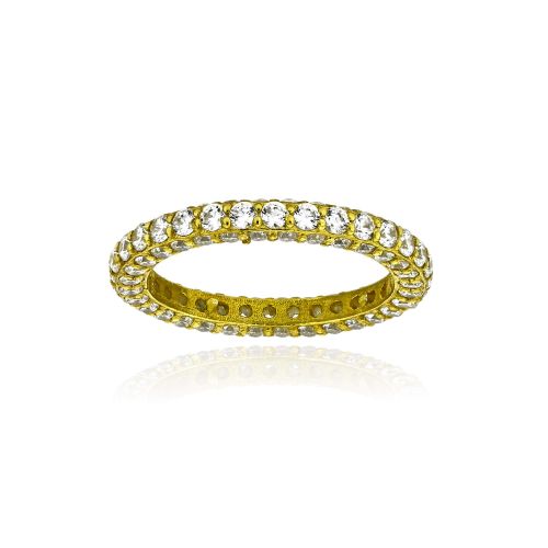 Δαχτυλίδι Ολόβερο από Κίτρινο Χρυσό 18 Καρατίων με Διαμάντια 041354
