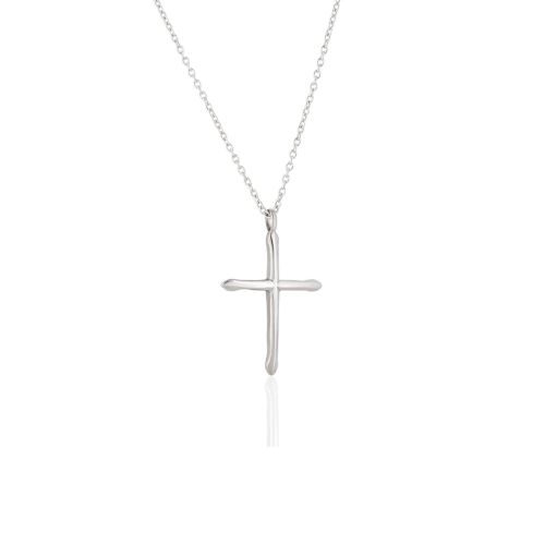 Σταυρός με Αλυσίδα από Ασήμι 925 041401