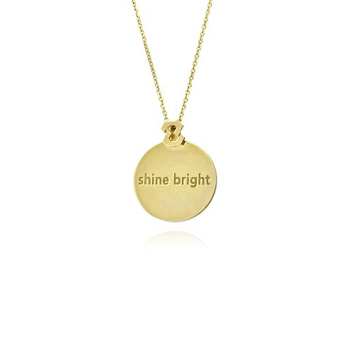 Μενταγιόν Shine Bright από Ασήμι 925 με Αλυσίδα - Get Inspired Collection 042074