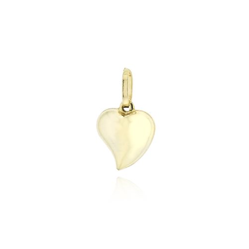 Μενταγιόν Καρδιά από Κίτρινο Χρυσό Κ14 042169