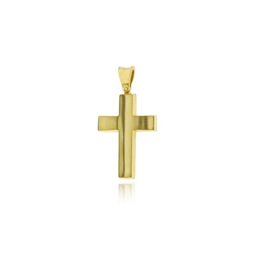 Σταυρός Βάπτισης για Αγόρι από Κίτρινο Χρυσό Κ14 042575