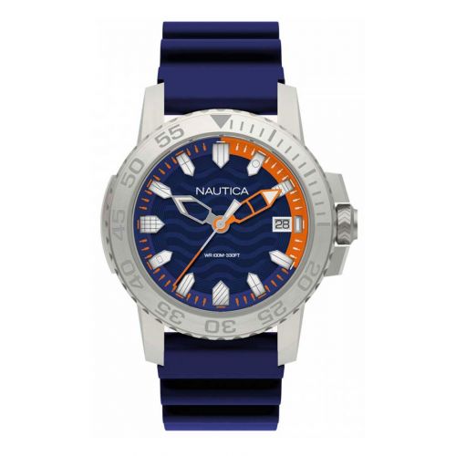 Ρολόι Nautica Quartz με Μπλε Λουράκι Σιλικόνης NAPKYW001