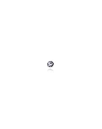 Σκουλαρίκι Μύτης από Λευκό Χρυσό 18 Καρατίων με Διαμάντι 018887