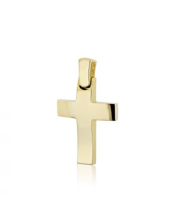 Σταυρός Βάπτισης ValOro για Αγόρι Σκέτος Κίτρινο Χρυσό 14 Καρατίων Κ14 025400