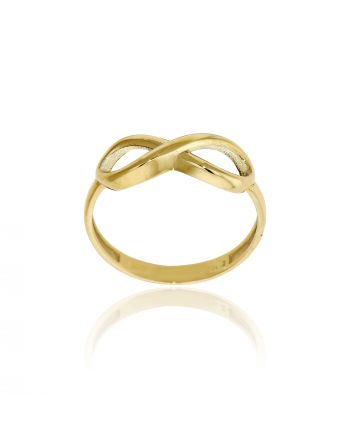 Δαχτυλίδι Άπειρο Κίτρινο Χρυσό Κ9 031694