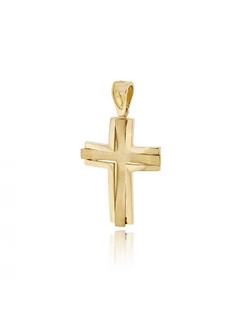 Βαπτιστικός Σταυρός Val΄Oro για Αγόρι Σκέτος Κίτρινο Χρυσό Κ14 033119