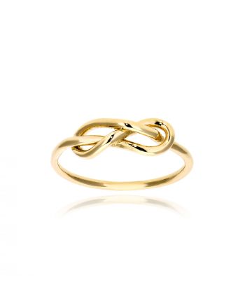 Δαχτυλίδι Άπειρο από Κίτρινο Χρυσό Κ09 034753