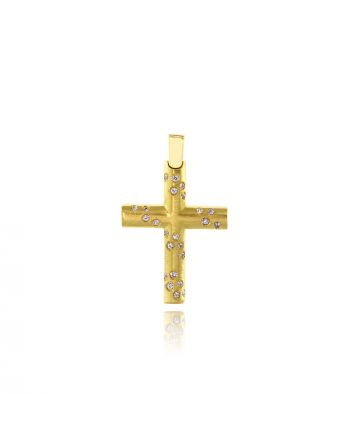Σταυρός Βάπτισης Val΄Oro για Κορίτσι από Κίτρινο Χρυσό Κ14 034900