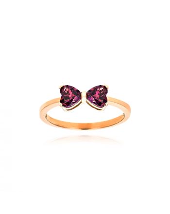 Δαχτυλίδι από Ροζ Χρυσό Κ14 με Πέτρες Ζιργκόν 036212