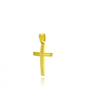 Σταυρός Βάπτισης για Αγόρι από Κίτρινο Χρυσό Κ14 037111