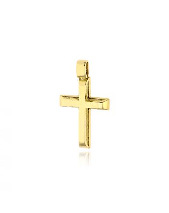 Σταυρός Βάπτισης Val΄Oro για Αγόρι Σκέτος Διπλής Όψης από Κίτρινο Χρυσό Κ14 038160