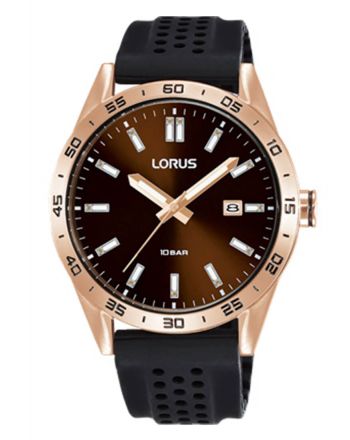 Ανδρικό Ρολόι Lorus Sports Quartz με Λουράκι από Σιλικόνη RH964NX9
